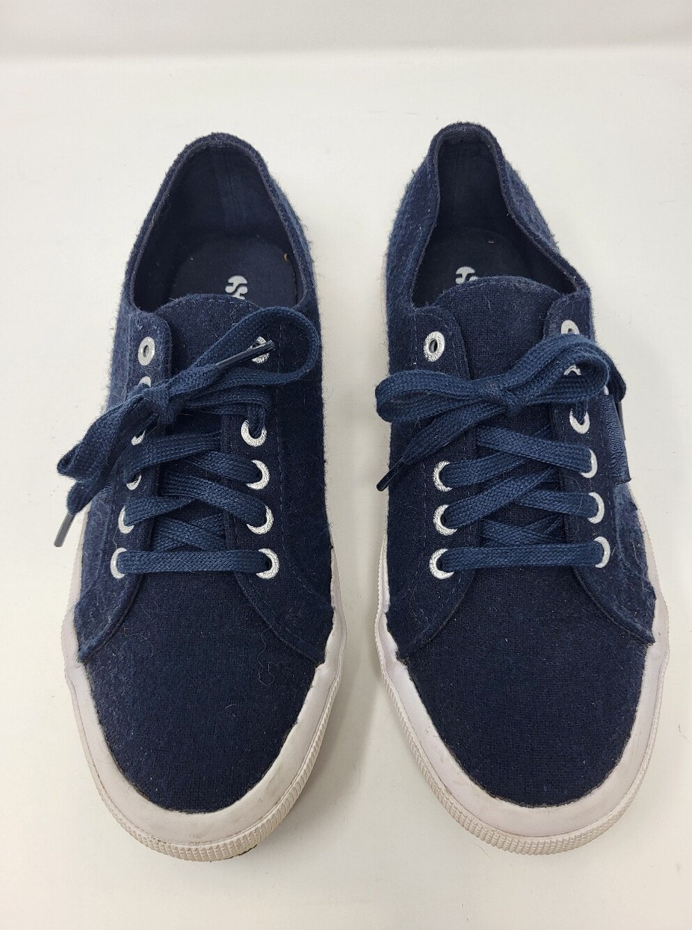 Superga 2750 Franelawool S111BEW Low Top Rubber Platform Casual Sneaker Size 8.5
